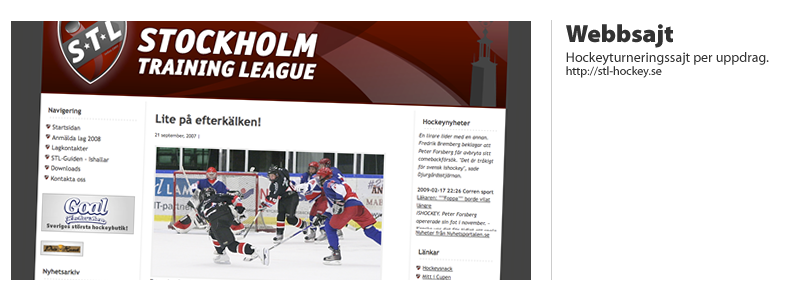 Webbsajt: Stockholm Training League
